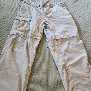 Columbia Men's Tan Cargo Pants/Shorts Size XXL 32L